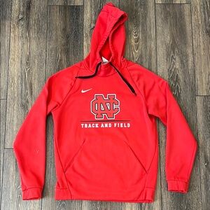 Nike NC State Wolfpack Track And Field Red Dri Fit Hoodie Adult Size Small